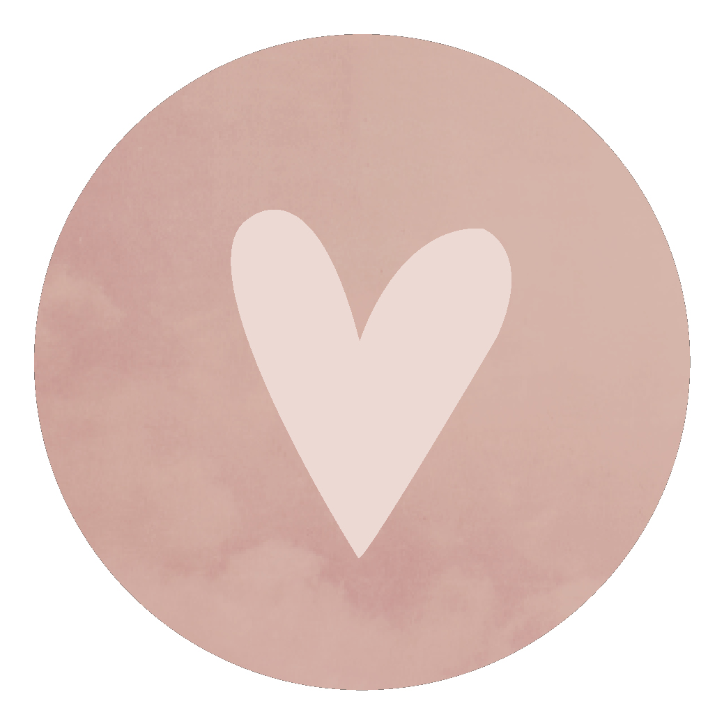 Sticker 'Hartje' (roze)